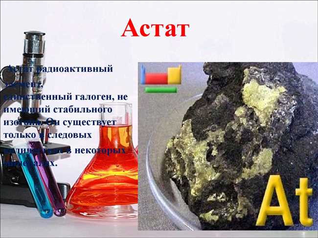 Что такое астат и где он используется?