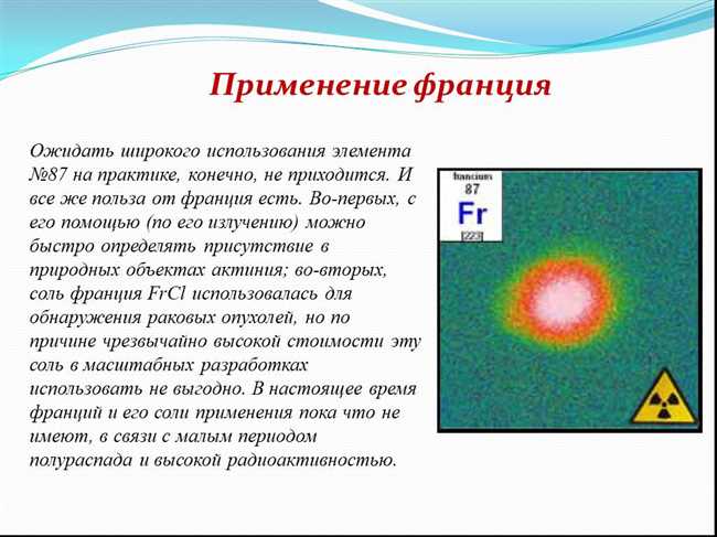 Применение франции в настоящее время