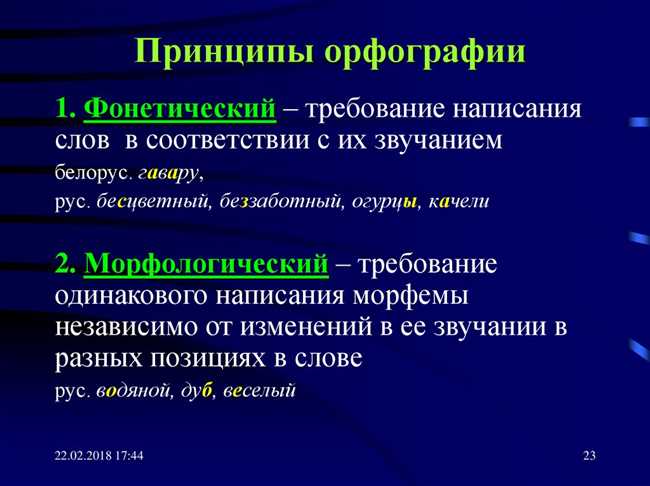 Что такое правописание: принципы и правила