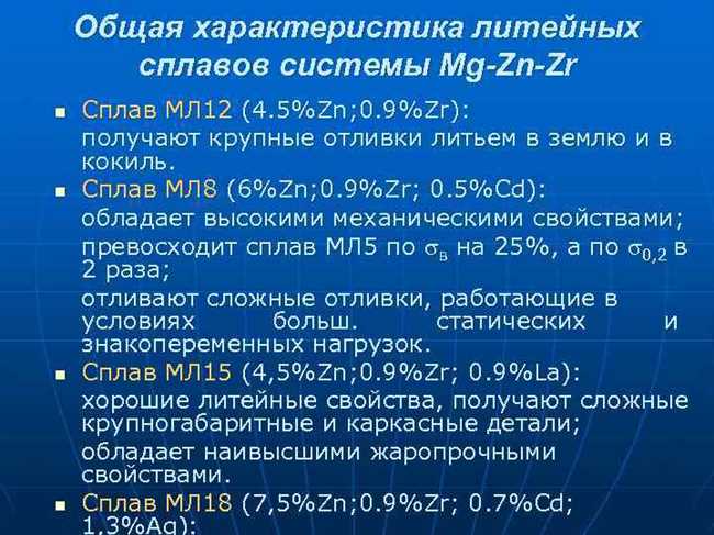 Преимущества и недостатки сплава ML 5