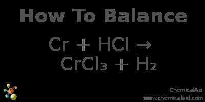 Механизм реакции Cr + HCl