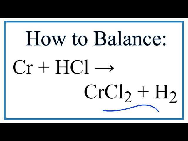 Cr + HCl: реакция и значение