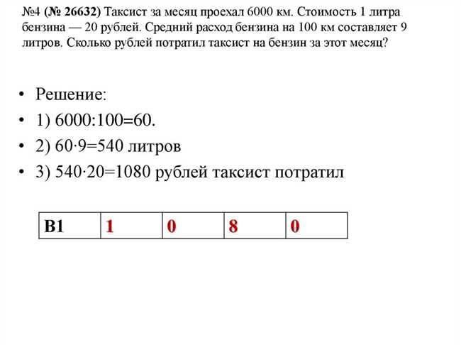 Экспертные советы: как решить задачу, где таксист проехал 6000 км за месяц?