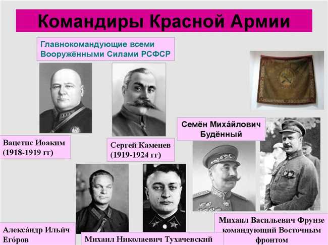 Фамилии белых и красных командиров в гражданской войне 1917 года: история и описание