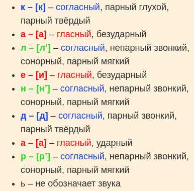 Фонетический разбор слова ключ | Звуко-буквенный разбор слова ключ