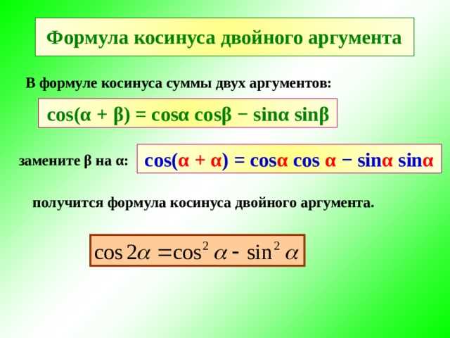 Применение формулы Cos2a в различных областях науки и техники