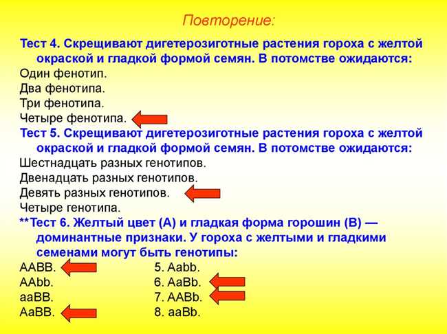 Сравнение дигетерозиготы и дигомозиготы