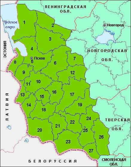 Краткий обзор Псковской области