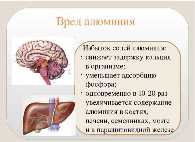 Связь алюминия с развитием заболеваний