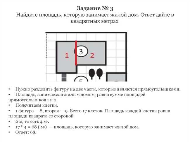 Примеры расчета площади Дома творчества