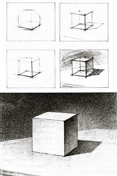 Как нарисовать куб по клеточкам: пошаговая инструкция с примерами