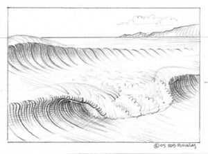 Как нарисовать волны карандашом поэтапно: лучшие советы и техники