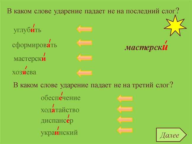 Раздел 5: Практические советы по определению ударения в слове куколд