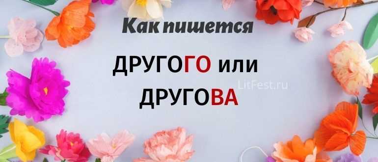 Как правильно писать: другого или другово - правила и примеры