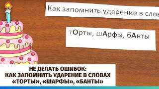 Как правильно торты или торты: где поставить ударение?