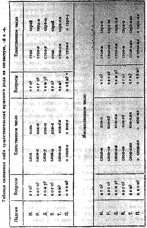 Склонение слова 
