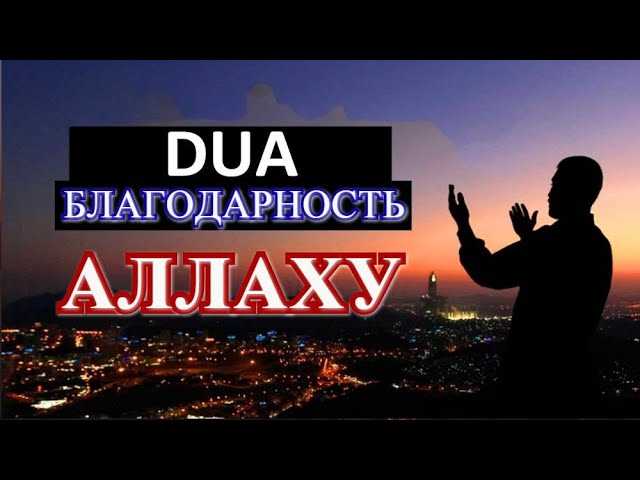 Раздел: Дуа для выражения благодарности