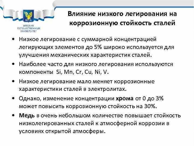  Отрицательное влияние легирования на коррозионную стойкость 