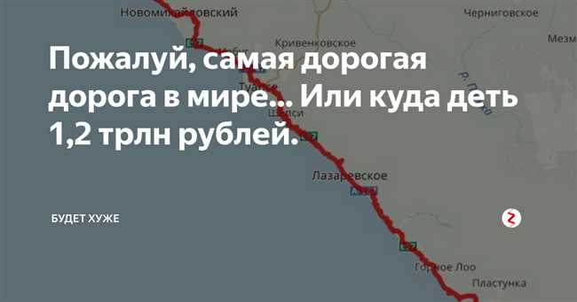 Какие населенные пункты соединяет самая дорогая дорога в мире?