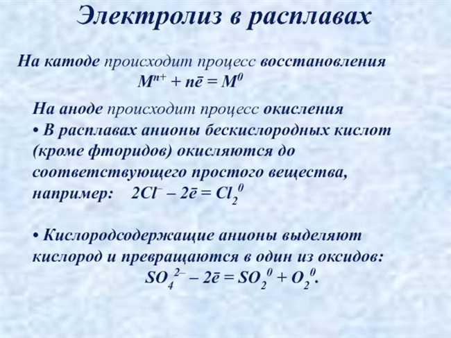 Что происходит на аноде?