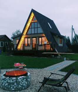 Появление A-frame house в истории архитектуры