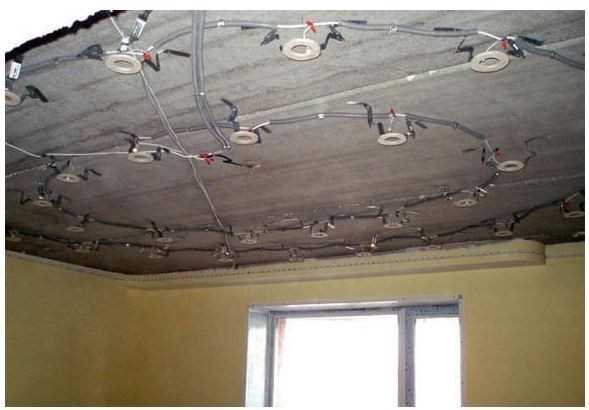 Нужно ли штукатурить потолок под натяжной потолок?