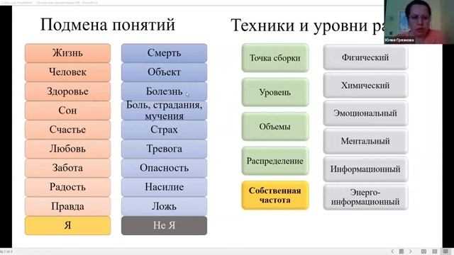 Механизм подмены понятий