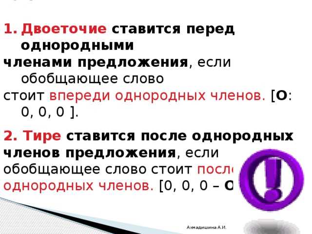 Правила использования двоеточия после слов 