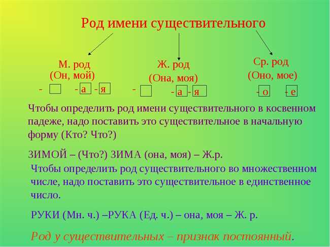 Высший род существительных