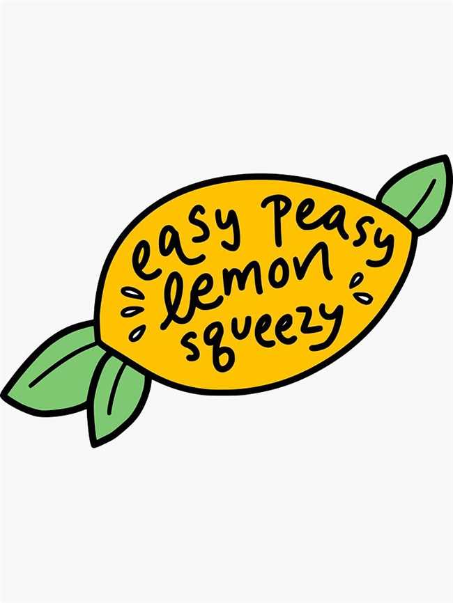 Что означает английская поговорка «Easy peasy lemon squeezy»? Расшифровка и значение