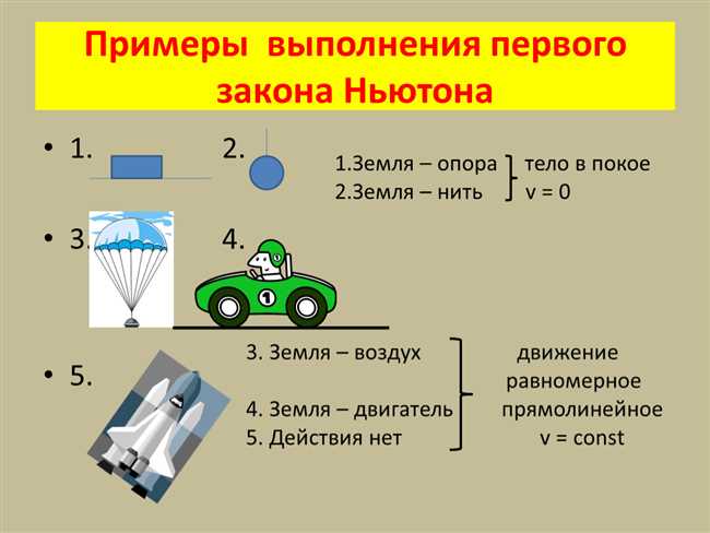 Первый закон Ньютона (Закон инерции):