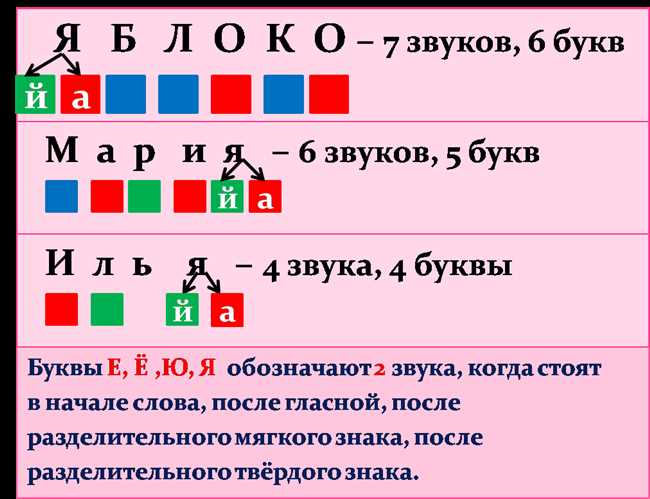 Подробное объяснение количества звуков в слове 