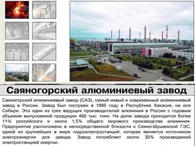 В каком городе находится крупнейший алюминиевый завод в России?