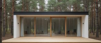 Экоминимализм и большие окна в домах до 100 м²: свет и пространство